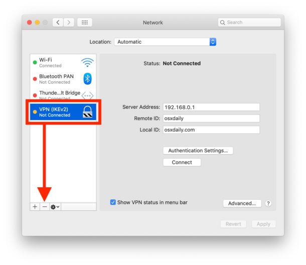 separate vpn for mac and ios